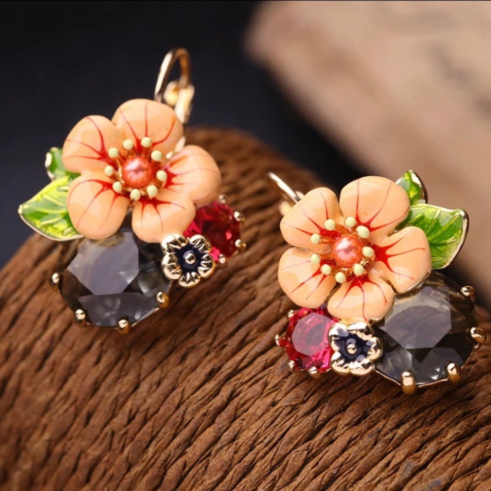 Lovely flower earrings